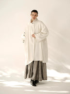 Wool Asymmetric Cape Coat