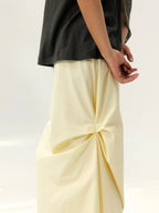 Asymmetrical Draped Midi Skirt