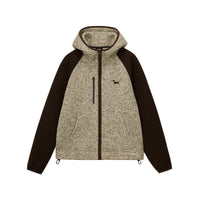 Embroidered Puppy Raglan Fleece Jacket