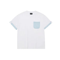 Striped Pocket Cotton T-Shirt