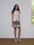 Ribbed Wool Button-Front Tank
