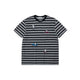 Snoopy Graphic Striped Cotton T-Shirt