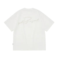Faux Suede Pearl Embellished T-Shirt