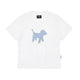 Gingham Puppy Patch Cotton T-Shirt