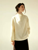 Mohair Curved Sleeve Pullover