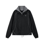 Technical Layered Hooded Windbreaker
