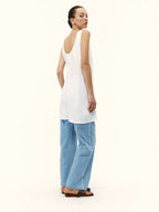 Essential U-Neck Slit Long Tank