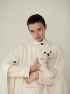 Wool Asymmetric Cape Coat