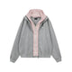 Detachable Layered Zip-Up Hoodie