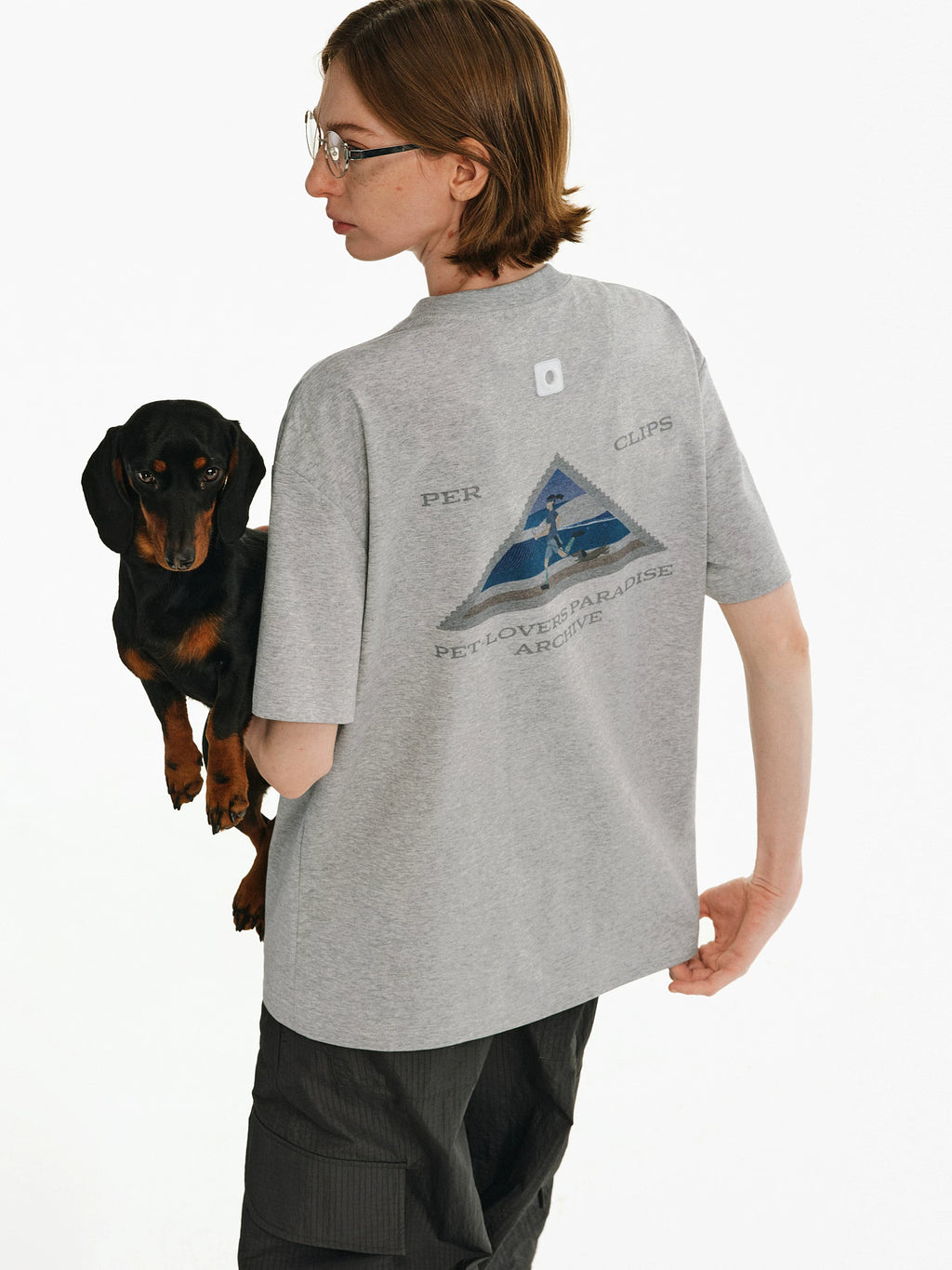Graphic Print Cotton Crewneck T-Shirt