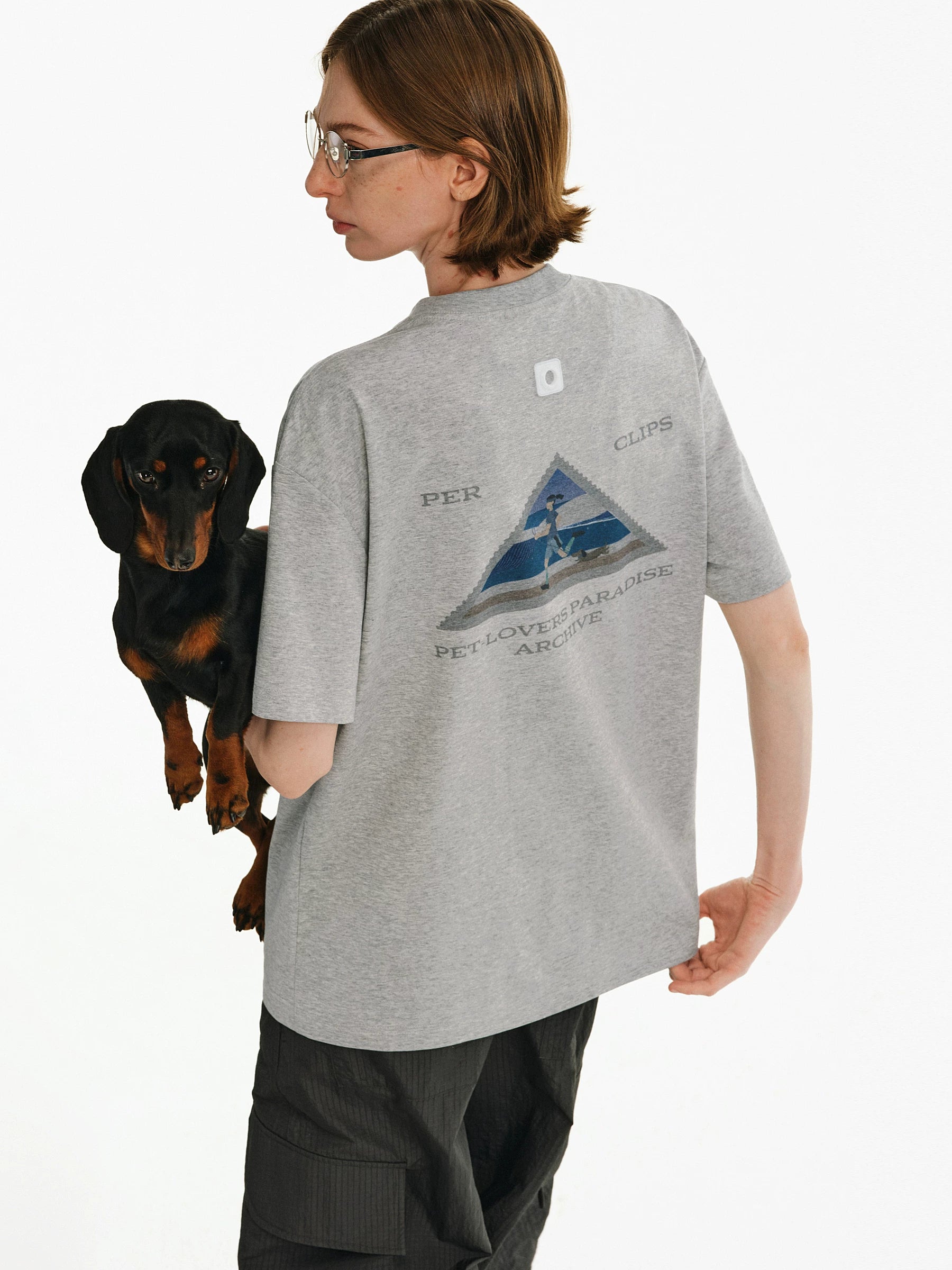 Graphic Print Cotton Crewneck T-Shirt