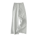 Low-Rise Flared Knit Trousers
