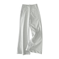 Low-Rise Flared Knit Trousers