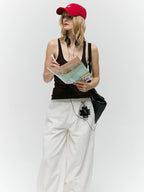 Layered Two-Tone U-Neck Tank
