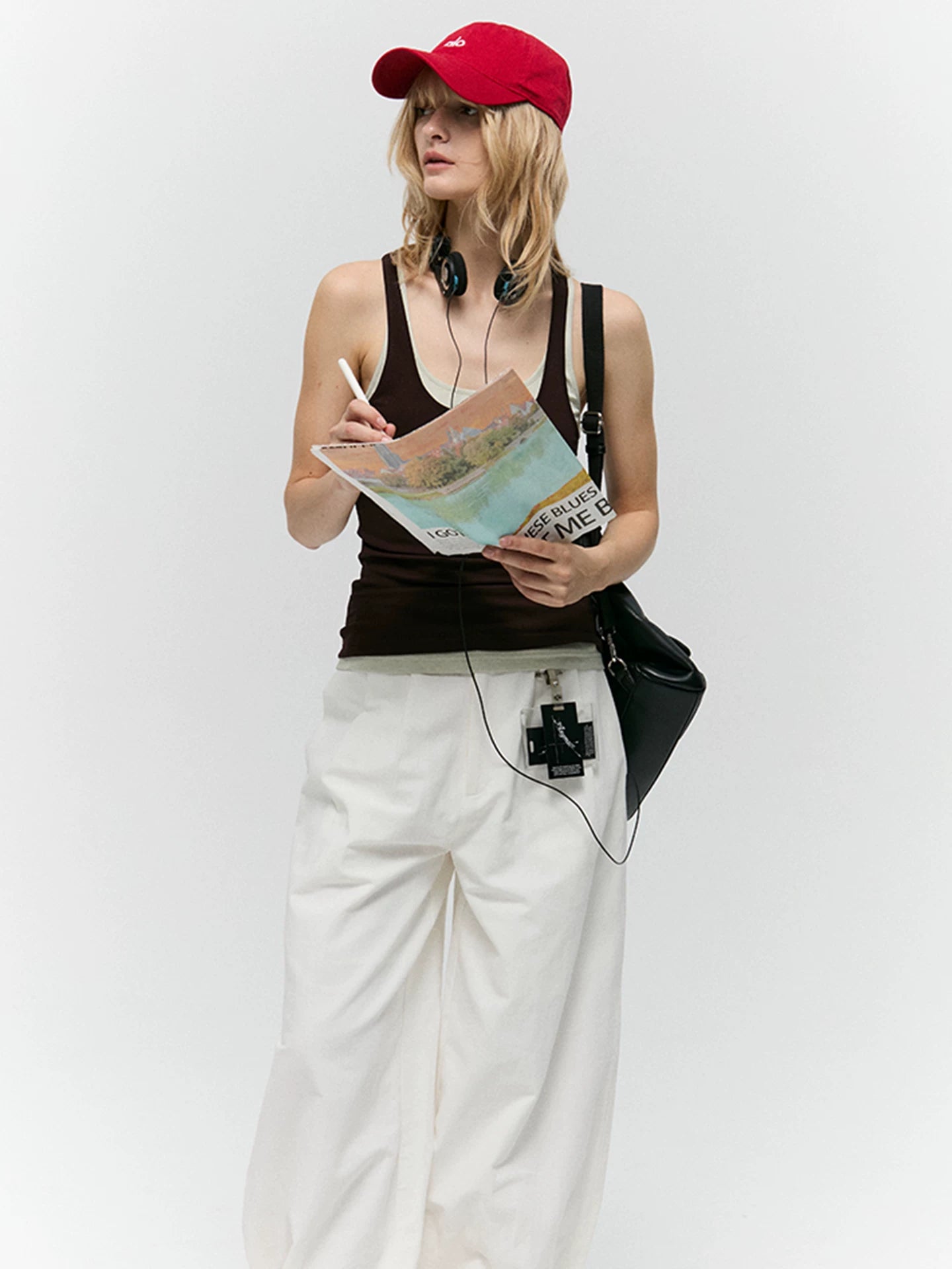 Layered Two-Tone U-Neck Tank