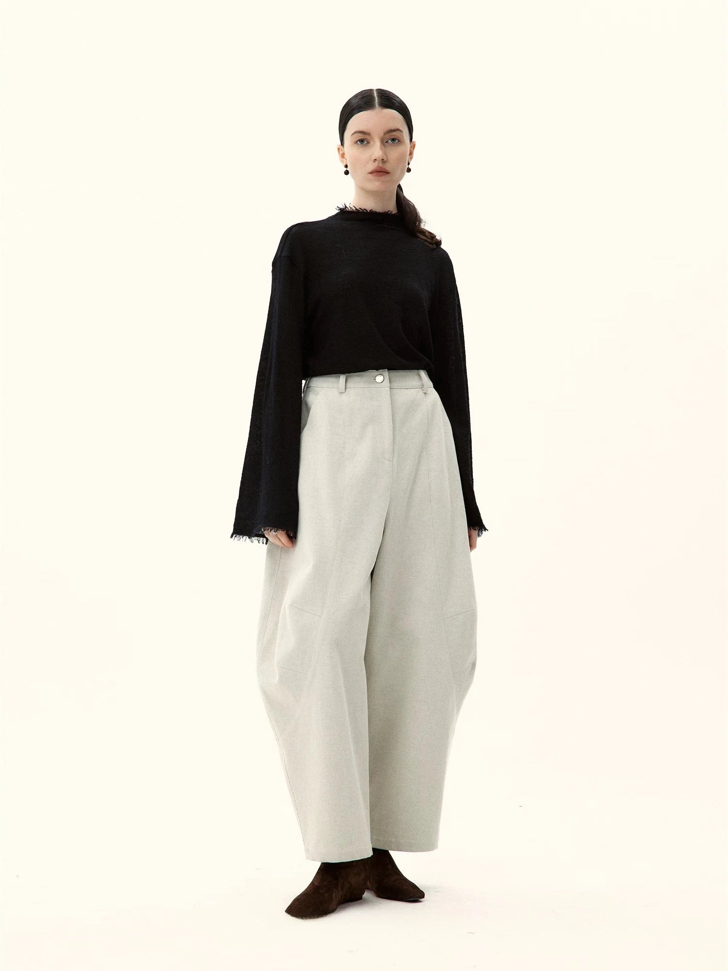 Black Night Textured Knit Turtleneck