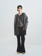 Corduroy Layered Flared Trousers
