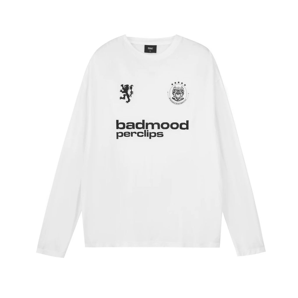 Graphic Print Oversized Long-Sleeve Tee