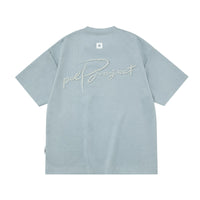Faux Suede Pearl Embellished T-Shirt