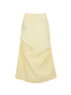 Asymmetrical Draped Midi Skirt