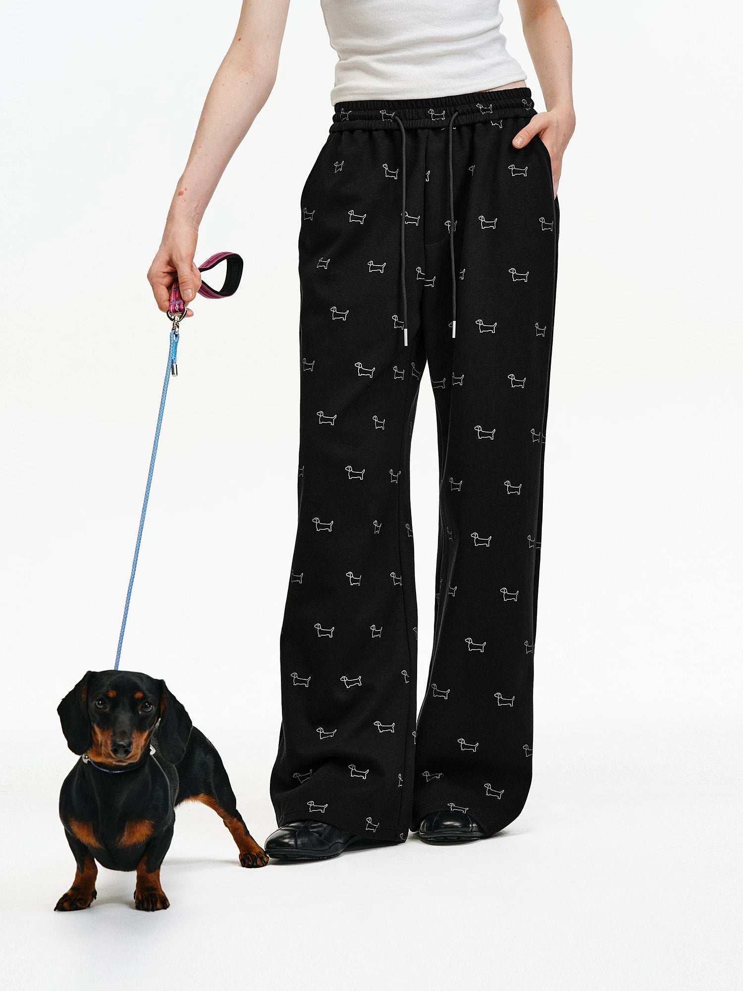 Puppy Print Relaxed Sweatpants