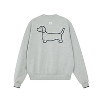 Embroidered Dachshund Crewneck Sweatshirt