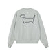 Embroidered Dachshund Crewneck Sweatshirt