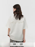 Pearl Embellished Oversized T-Shirt