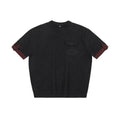 Silk Wool Blend Pocket Knit Top