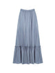 Silk Tie-Neck Pleated Midi Dress