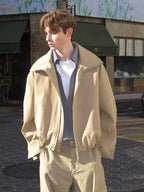 Oversized Zip-Up Utility Jacket