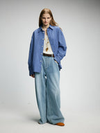 Oversized Plaid Button-Down Shirt