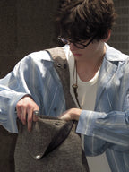 Striped Tencel Drape Shirt
