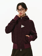 Color-Block Hooded Zip Jacket