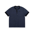 Striped Cotton Henley T-Shirt