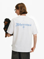 Embroidered Gothic Star Graphic T-Shirt