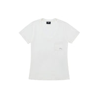 Linen Blend V-Neck Pocket T-Shirt
