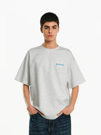 Embroidered Script Logo Oversized T-Shirt