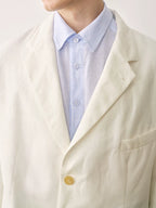 Linen Three-Button Tailored Blazer