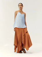 Asymmetrical Layered Midi Skirt