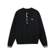 Contrast Trim Henley Knit Sweater