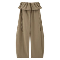 Tie-Waist Wide-Leg Trousers