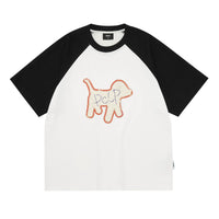 Graphic Dog Print Raglan T-Shirt