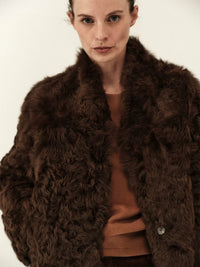 Lambskin Fur Relaxed Coat