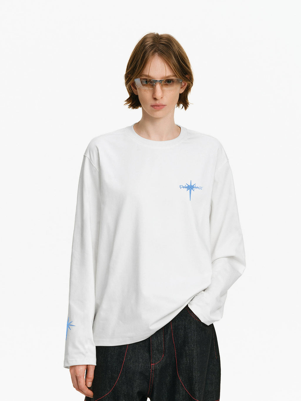 Gothic Star Graphic Long-Sleeve Tee