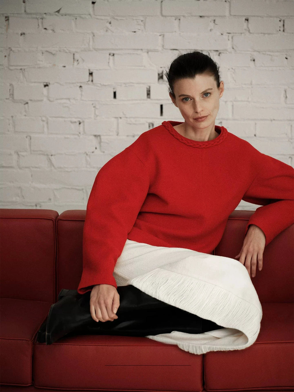 Australian Wool Hand-Knitted Collar Sweater