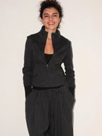 Fleece Stand Collar Zip Jacket