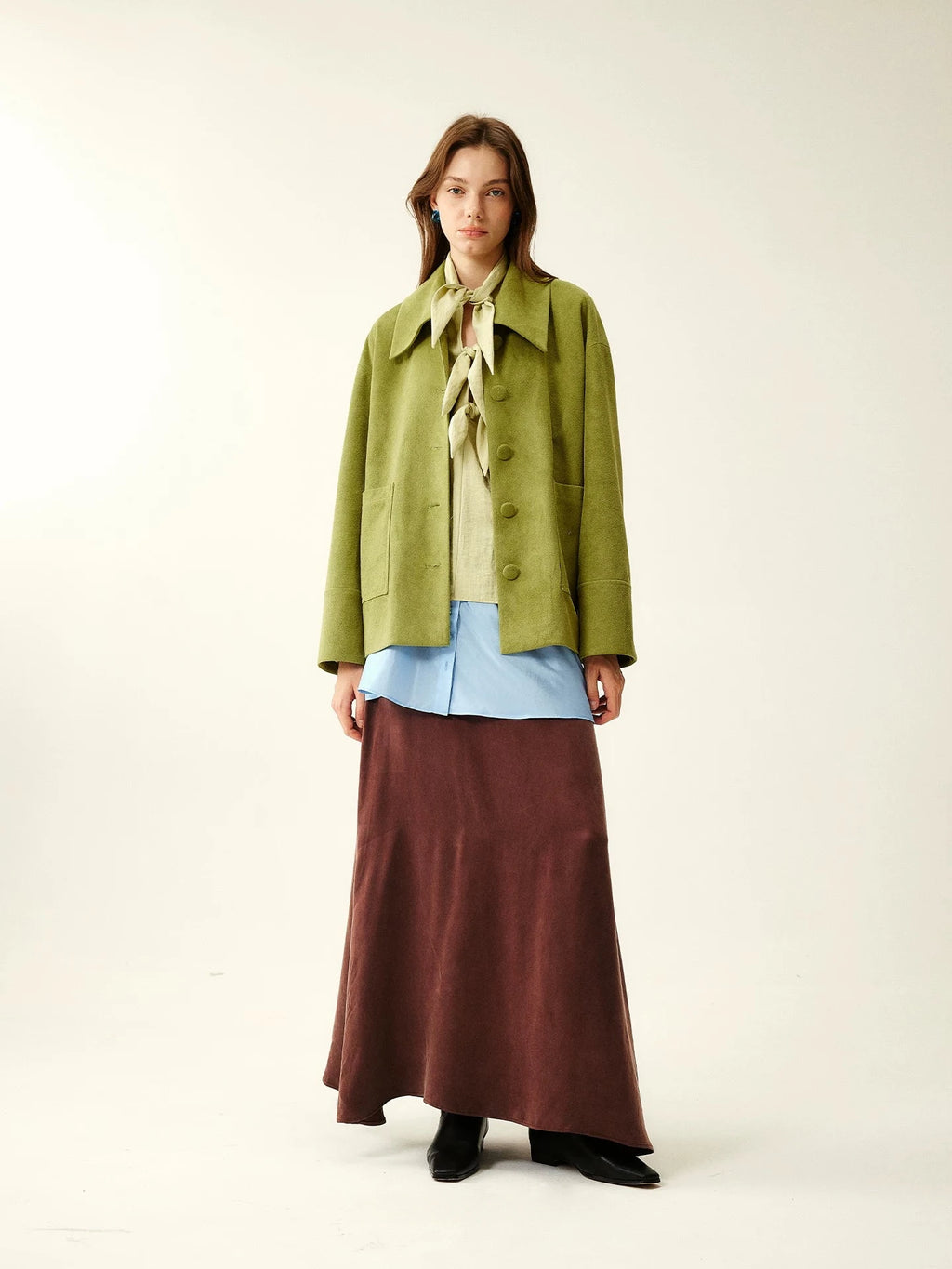 Textured Tie-Front Blouse