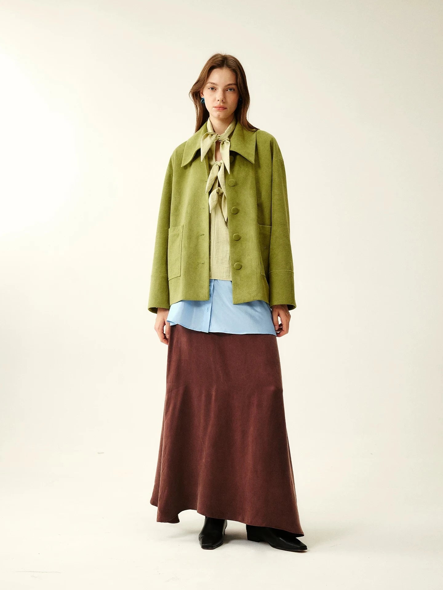 Textured Tie-Front Blouse