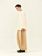 Washed Corduroy Balloon Trousers